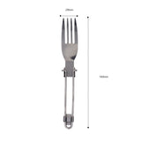 YOUGLE - Stainless Steel Folded Fork, Spoon And Knife