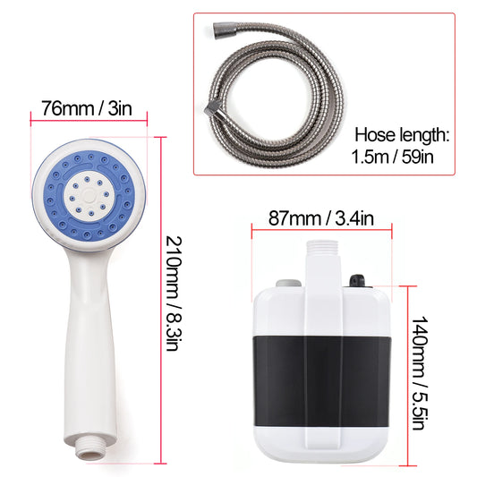 USB Rechargeable Portable Shower Kit