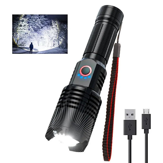High-Power 3800 Lumen LED Flashlight for Camping