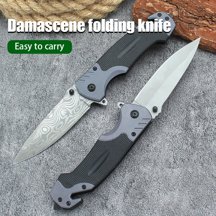 22cm Folding Utility Knife | Stainless Steel for Camping & Hiking