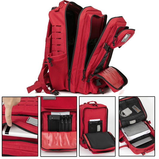 45L Laser Cut Tactical Backpack | 3-Day Assault Pack with Bottle Holders