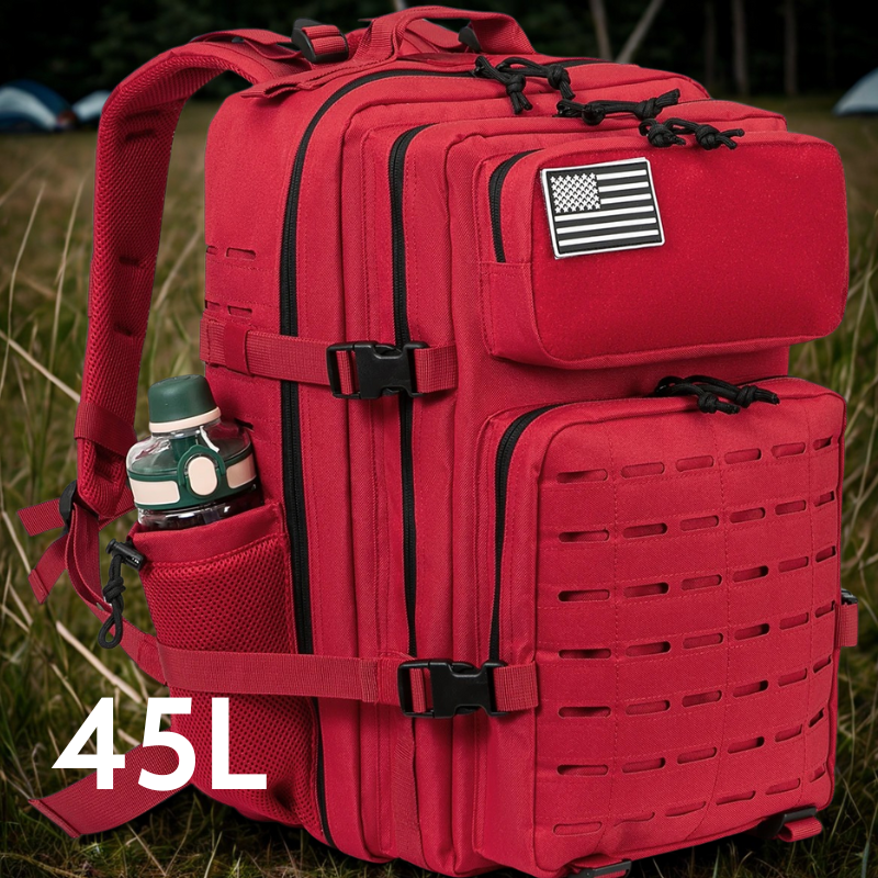 45L Laser Cut Tactical Backpack | 3-Day Assault Pack with Bottle Holders