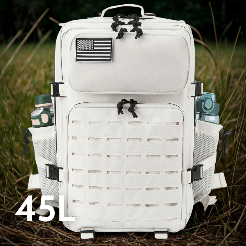 45L Laser Cut Tactical Backpack | 3-Day Assault Pack with Bottle Holders