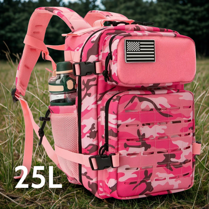 45L Laser Cut Tactical Backpack | 3-Day Assault Pack with Bottle Holders