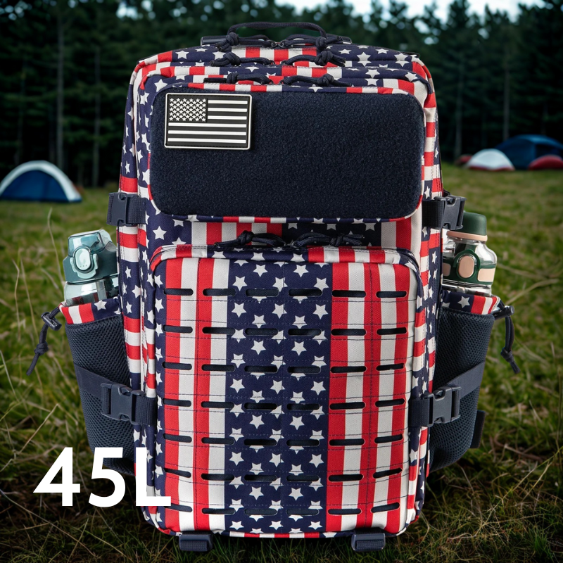 45L Laser Cut Tactical Backpack | 3-Day Assault Pack with Bottle Holders