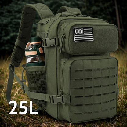 45L Laser Cut Tactical Backpack | 3-Day Assault Pack with Bottle Holders