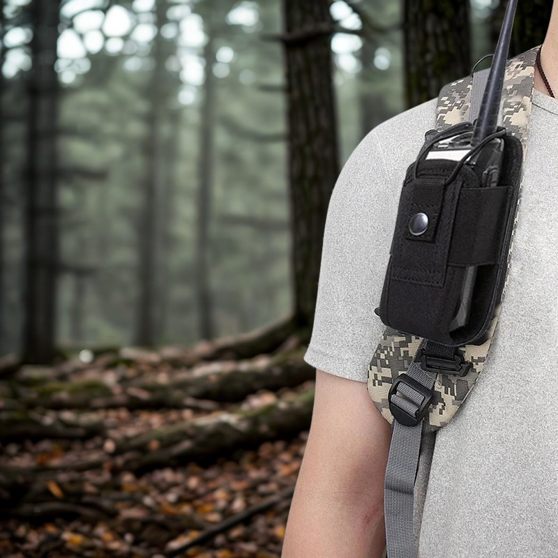 MOLLE Interphone Holster | Tactical Nylon Radio Pouch for Hunting
