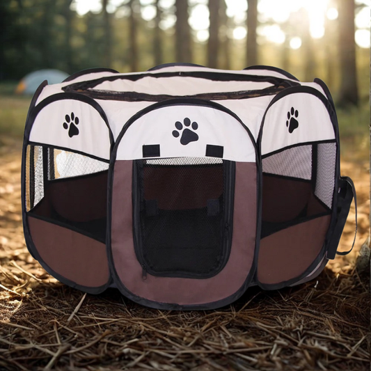Portable Pop-Up Pet Playpen | Safe Outdoor Enclosure for Camping