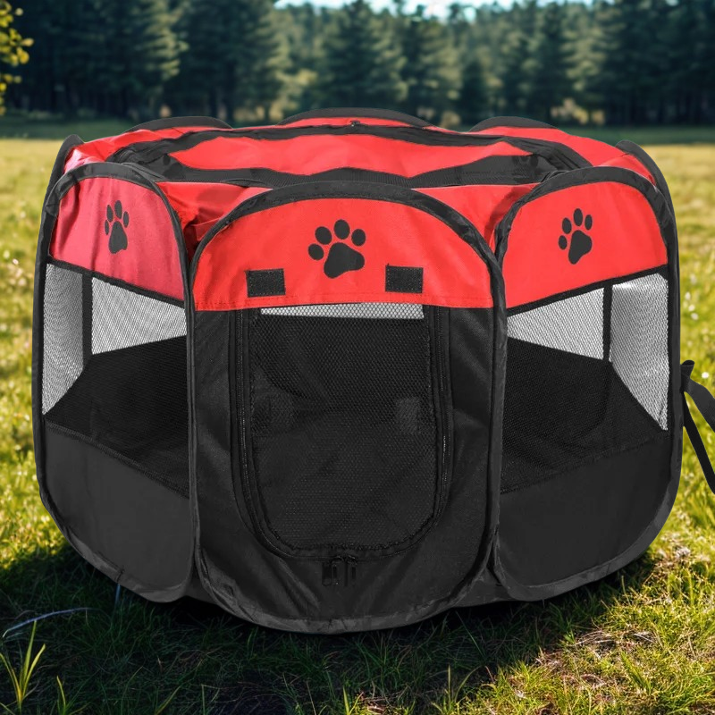 Portable Pop-Up Pet Playpen | Safe Outdoor Enclosure for Camping