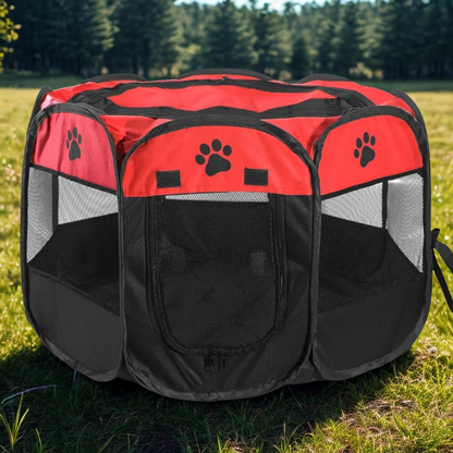 Portable Pop-Up Pet Playpen | Safe Outdoor Enclosure for Camping