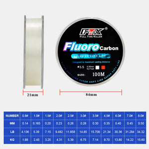 FTK 100m Fluorocarbon Fishing Line