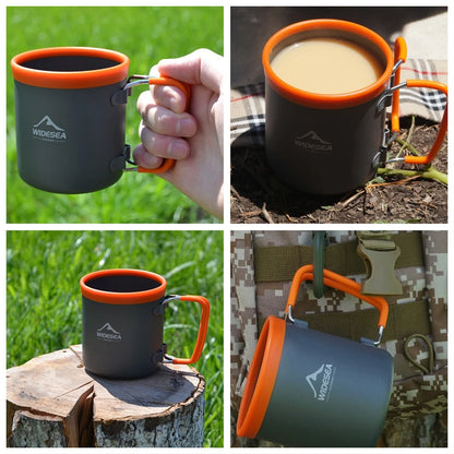 Widesea 300ml Aluminum Camping Cup | Lightweight Hiking Mug