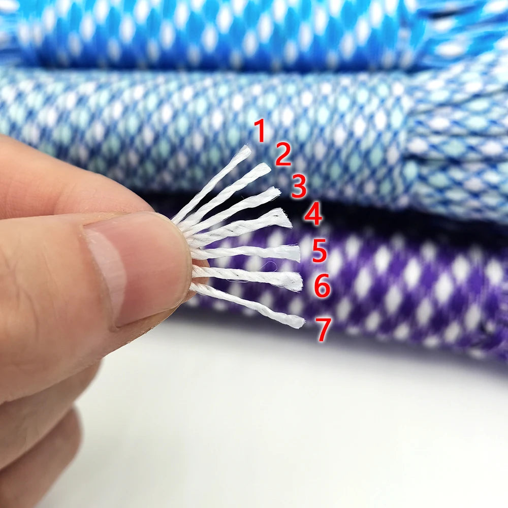 4 Size Dia.4mm 7 stand Cores Paracord for Survival Parachute Cord Lanyard Camping Climbing Camping Rope Hiking Clothesline