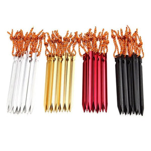 4Pcs Outdoor Tent Nails - Aluminum Alloy Stake