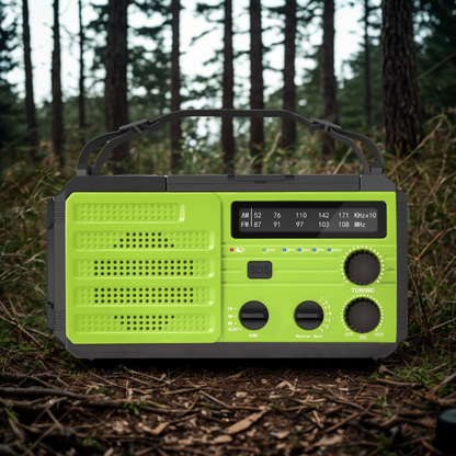 STONEGO Portable Survival Radio | AM/FM/NOAA with Flashlight & SOS