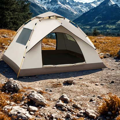 3-4 Person Quick-Open Pop-Up Tent | Durable 600D, Weather-Resistant