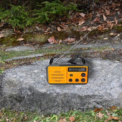 STONEGO Portable Survival Radio | AM/FM/NOAA with Flashlight & SOS