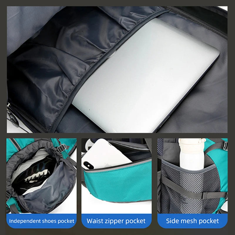 50L Adventure Backpack with Dedicated Shoe Compartment