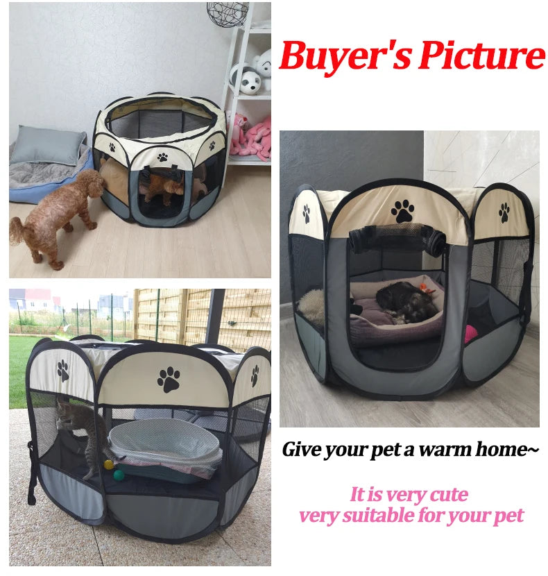 S/M/L Cat Delivery Room Detachable Summer Pet Tent Outdoor Dog Bed Folding Dog Fance Cat Nest Dog Enclosure Cage for Cats Dogs