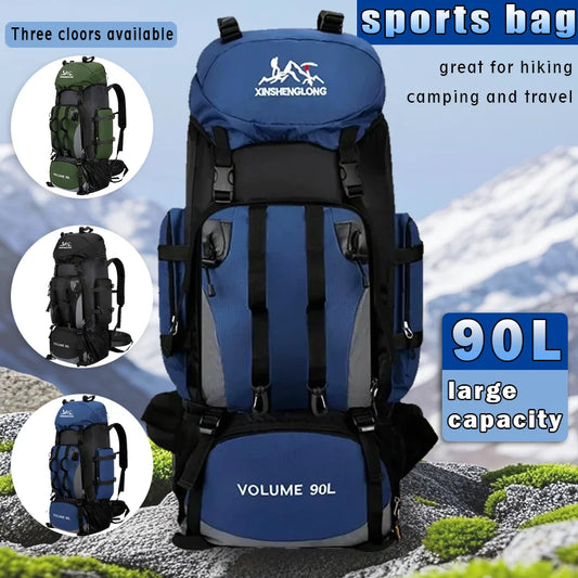 90L Large Capacity Backpack | Durable Trekking & Travel Rucksack