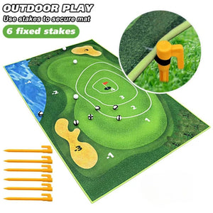 Juego de golf con velcro para interior y exterior