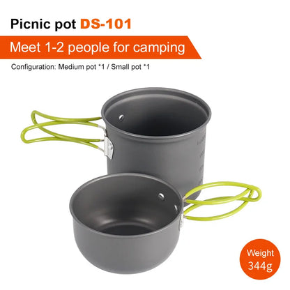 Pacoone Ultralight Solo Cook Set | 0.8L Pot for Backpacking