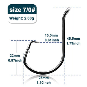 Circle Fishing Hooks 25-50Pcs - Bass / Carp Fishing