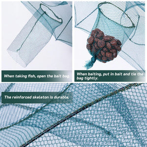 Portable Automatic 4 - 20 Hole Hand Fishing Net