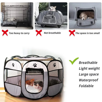 S/M/L Cat Delivery Room Detachable Summer Pet Tent Outdoor Dog Bed Folding Dog Fance Cat Nest Dog Enclosure Cage for Cats Dogs