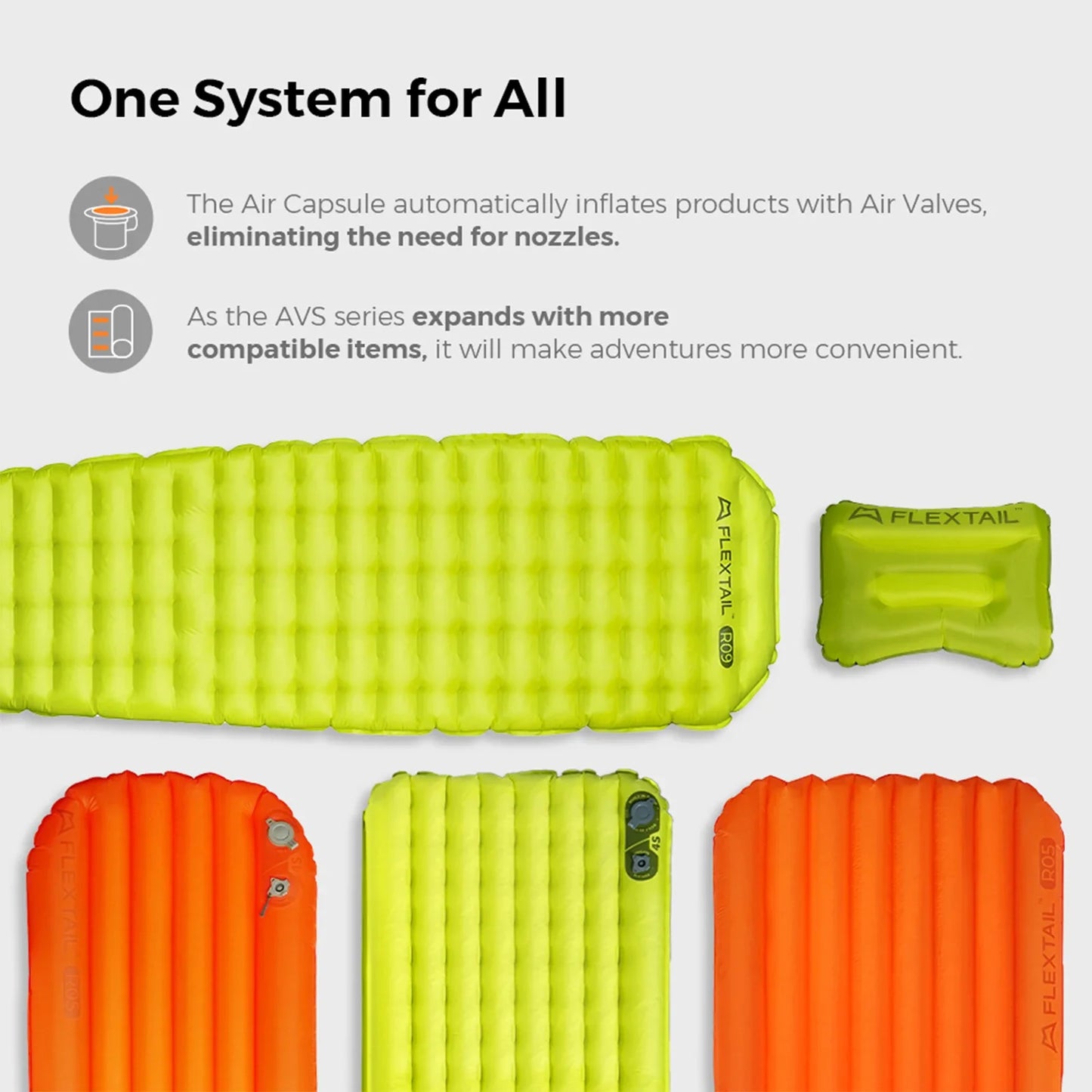 FLEXTAIL Insulated Sleeping Pad, Ultralight Inflatable Camping Mattress (Zero Series: No Pump, Tiny Series: Built-in Pump)