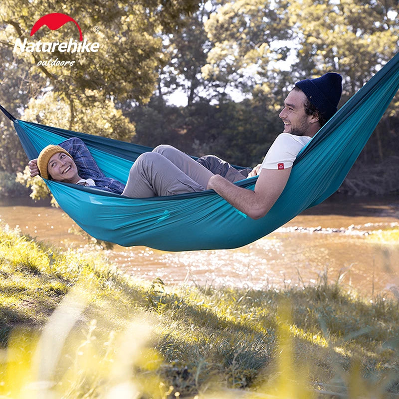 Naturehike Hammock Ultralight 2 Person Hammock Tear Resistance Hanging Bed Portable Hunting Hammock Sleeping Swing Hammock