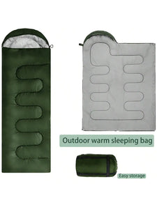 Outdoor Camping Sleeping Bag, Extended And Thickened Version, Warm Sleeping Bag, Foldable, Easy To Carry, Suitable For Outdoors.