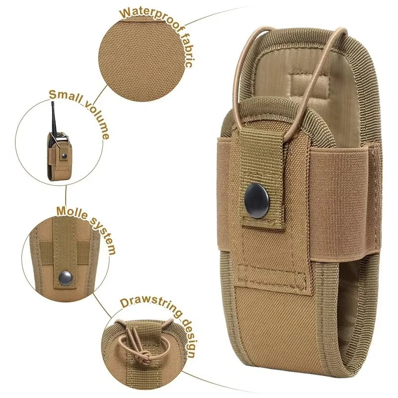 MOLLE Interphone Holster | Tactical Nylon Radio Pouch for Hunting