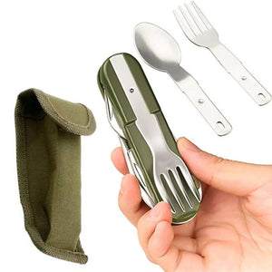 Cuchillo de camping 7 en 1 para picnic, de acero inoxidable