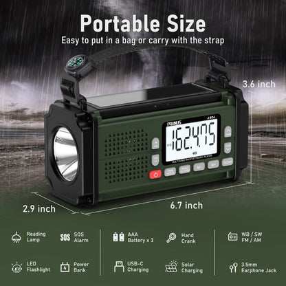 PRUNUS 10,000mAh Emergency Radio