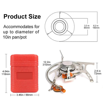 3500W High-Power Backpacking Stove | Split Type with Igniter