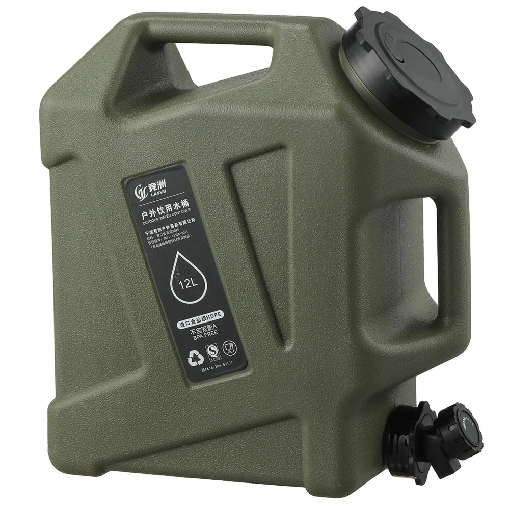 Heavy-Duty 12L Camping Water Tank