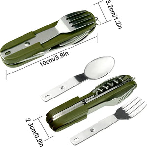 7 In 1 Camping Picnic Cutlery Knife - Stainless Steel