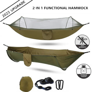 *NEW* Camping Hammock with Mosquito Net