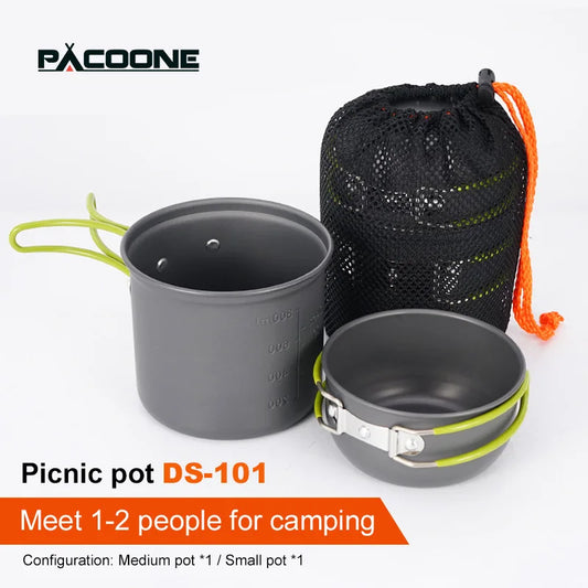 Pacoone Ultralight Solo Cook Set | 0.8L Pot for Backpacking