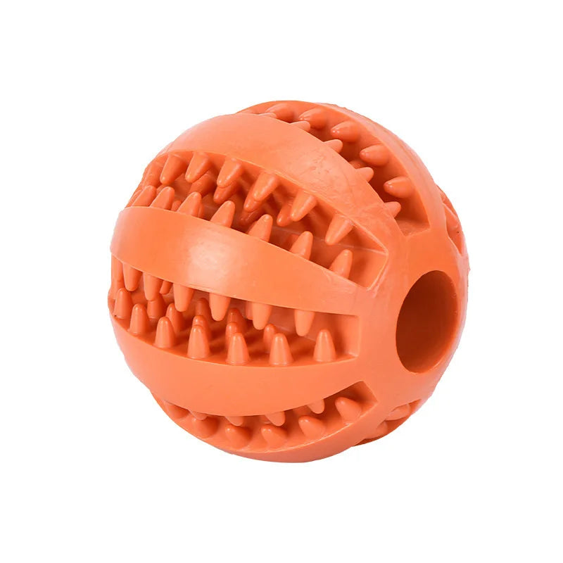 Durable Rubber Dog Toy Ball – Cleans Teeth, Reduces Boredom & Holds Treats