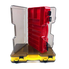 Double Sided Fishing Tackle Box - 18 pockets