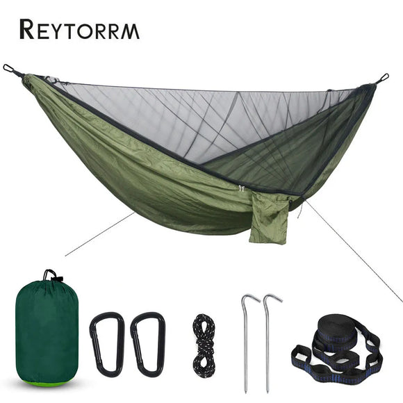 Lightweight TWO Person Hammock - *With Mosquito Net*