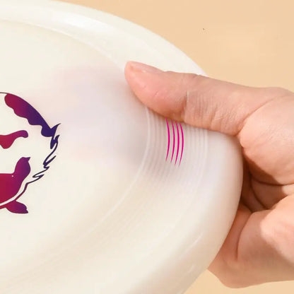 OUZEY Bite-Resistant Dog Frisbee – Perfect for Puppy Training and Active Play