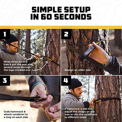 Hamaca portátil de nailon de tamaño doble