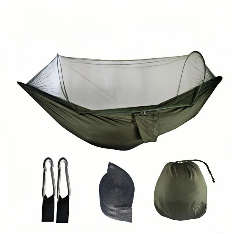 Camping hammock Super elastic fast opening hammock suitable for camping hammock outdoor furniture garden leisure hammock
