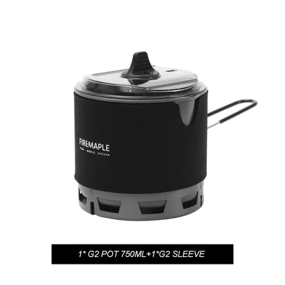 Fire-Maple G2 Petrel Ultralight Pot Lightweight Outdoor High Efficiency Heat Exchanger Pot for Hiking Travel Camping 750ML