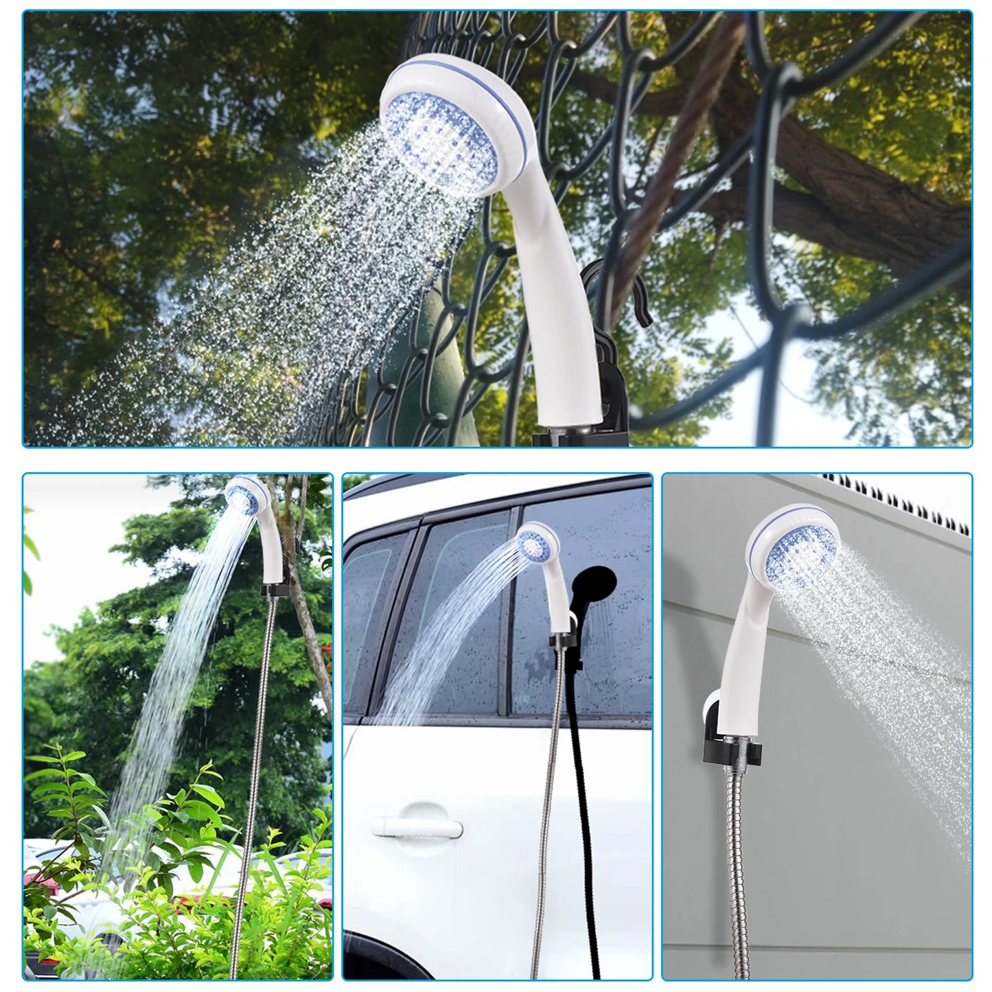 USB Rechargeable Portable Shower Kit