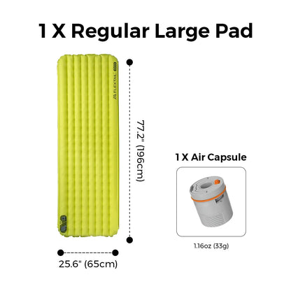 FLEXTAIL Insulated Sleeping Pad, Ultralight Inflatable Camping Mattress (Zero Series: No Pump, Tiny Series: Built-in Pump)