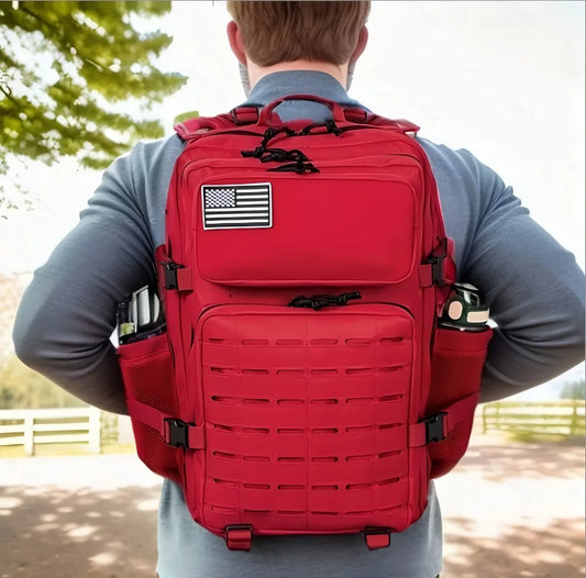 25L/45L Tactical Backpack Outdoor for Women/men Laser Cut Molle Hiking 3Day pack School Bag Gym Rucksack with Dual Cup Holder